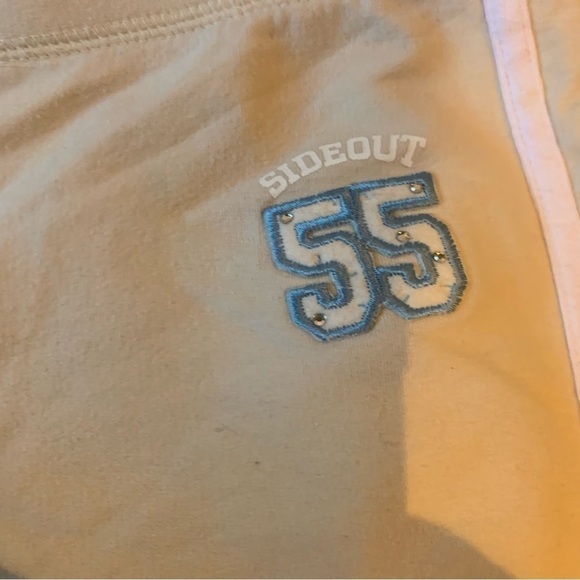 SIDEOUT Cream Bootleg Pants Y2K size XL/16 - Picture 4 of 5